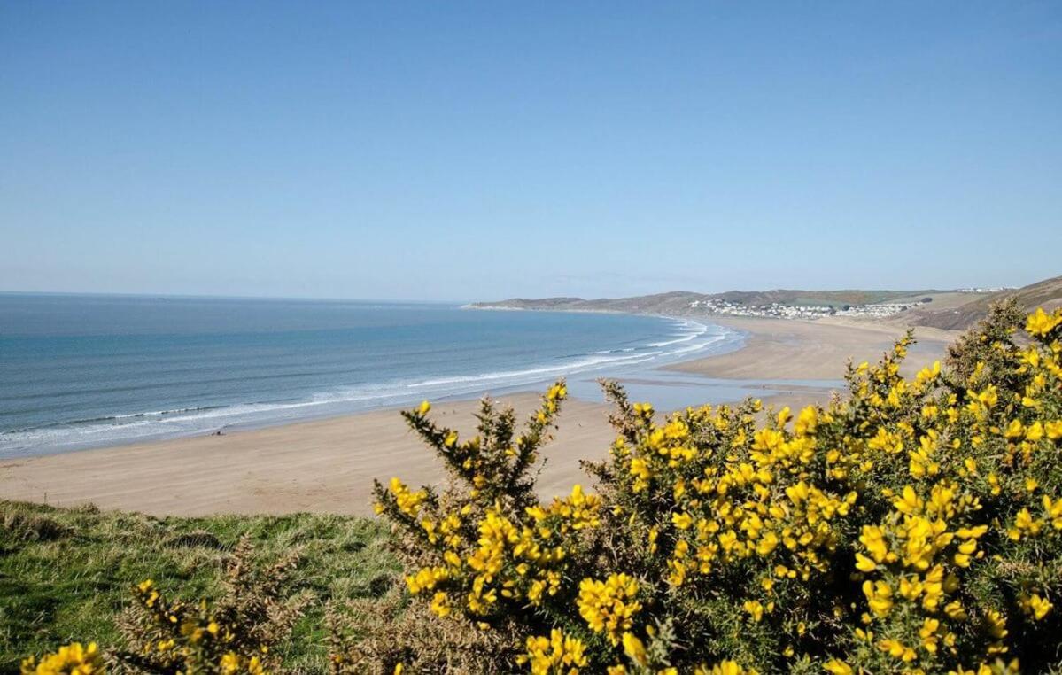 Clifton Court Apt 16 With Indoor Heated Pool & Sea Views Croyde Buitenkant foto