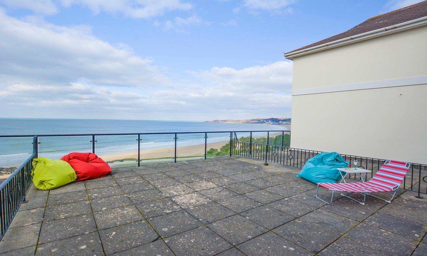 Clifton Court Apt 16 With Indoor Heated Pool & Sea Views Croyde Buitenkant foto